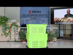 Enlace Estable caja de plástico caja de champiñones acumulable contenedores de mudanzas