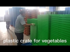 Almacenamiento de frutas Cesta de plástico plegable para la agricultura Hongo y verduras 570 mm