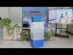 Caja instable sólida, por mayor, almacenaje industrial, caja móvil, contenedor con tapa