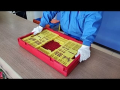 Cajas de almacenamiento de 48 litros Cajas de plástico apilables Cajas plegables de verduras