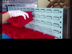 Almacén colgando pila y nido de plástico envases de piezas de plástico envases de frutas de plástico 225mm