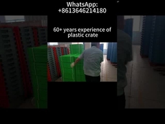 Caja de plástico plegable para supermercado de granja plegable 600*400*220mm