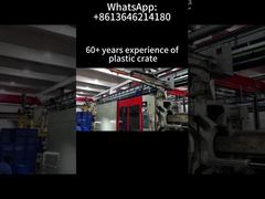 Caja de plástico plegable apilable para almacenamiento, caja de mudanza con tapa adjunta