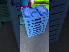 Caja de plástico plegable para aplicaciones de almacén y distribución