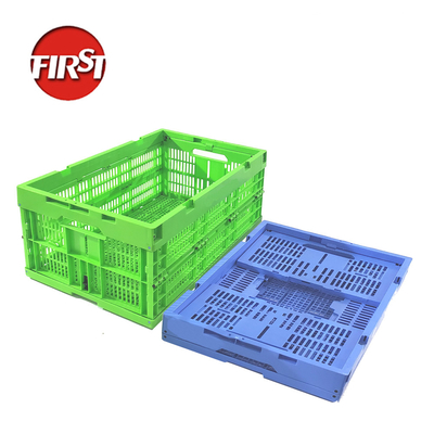 comprar Rectángulo plegable cajas de mudanzas contenedores de plástico de caja plegable malla 600x400x255mm Fabricación en línea