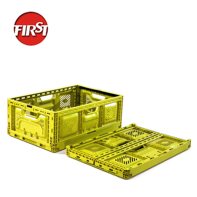 comprar Caja de plástico plegable para verduras y frutas Color azul Tamaño interno 570*370*210mm Fabricación en línea