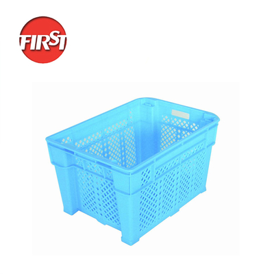 comprar Tamaño externo 545*345*250mm Agricultura Caja de plástico para el transporte de verduras Fabricación en línea