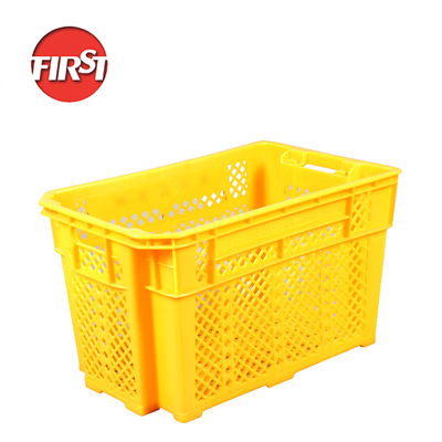 comprar Color personalizado Gran logística malla apilada estilo de rotación de cajas de plástico vegetal Fabricación en línea
