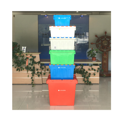 comprar Contenedor de plástico apilable Color personalizado NO Plegable Ideal para mover y almacenar Fabricación en línea
