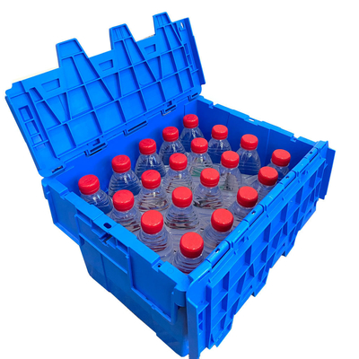 comprar 400*300*260mm Tamaño externo Cajas de plástico reutilizables para botellas Primera orden personalizada Fabricación en línea