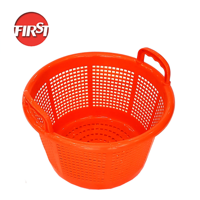 comprar Productos del mar de tipo PP de malla apilada en una cesta en una caja en un barril de almacenamiento de 42cmx23cm Naranja Fabricación en línea
