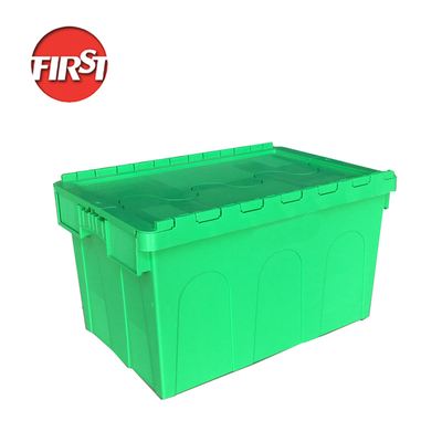 comprar Caja de mudanza de plástico para transporte logístico con tapa fija y estilo caja sólida Fabricación en línea