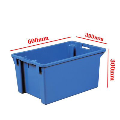 comprar Cajas de almacenamiento de plástico rectangulares sólidas estables cajas móviles Fabricación en línea