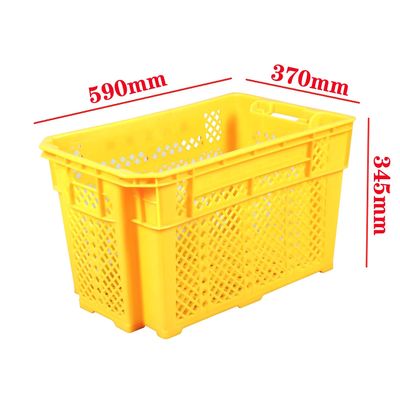 comprar Caja de plástico industrial apilable y encajable con diseño ventilado para una logística eficiente Fabricación en línea