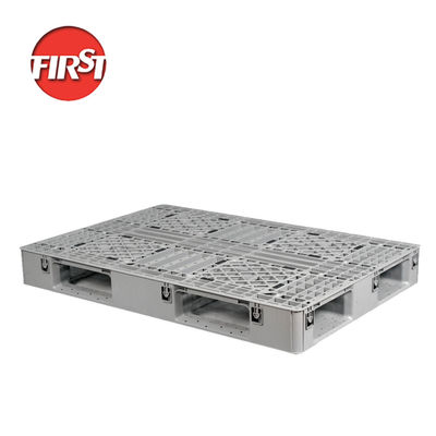 comprar Fabricante de paletas de plástico 1100 × 1100 mm Paleta industrial pesada para almacén y logística Fabricación en línea
