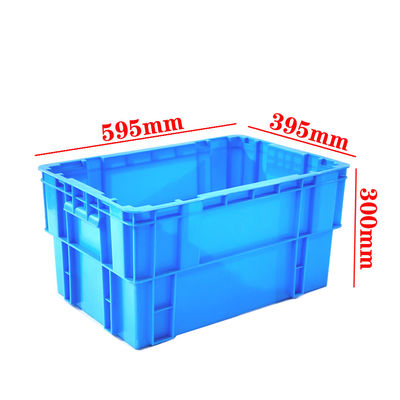 comprar 600×400 Caja de plástico para montaje y anidación Caja de plástico de reutilización reutilizable Contenedor de logística industrial Fabricación en línea
