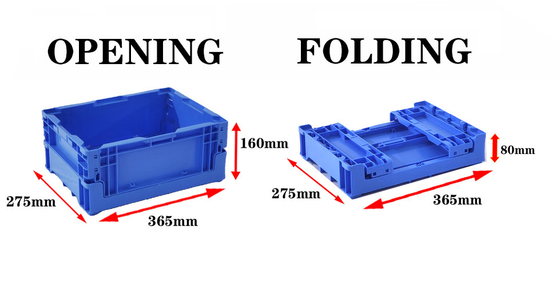 comprar Cajas plegables de plástico Contenedores de almacenamiento Almacén Cajas plegables pequeñas apilables Fabricación en línea