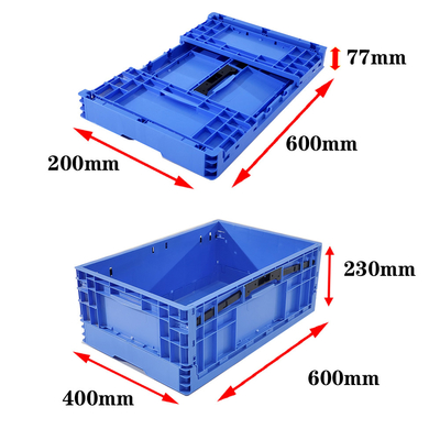 comprar Cajas de almacenamiento plegables de plástico plegable de colores Logística apilada 44L 32L Fabricación en línea