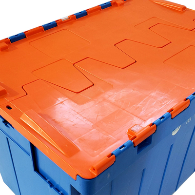 comprar Cajas de anidación de plástico apilables de 70 litros de peso de PP con tapas ahorrando espacio Fabricación en línea