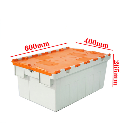 comprar Caja de movimiento de plástico de inyección de contenedor de tapa industrial apilada Fabricación en línea