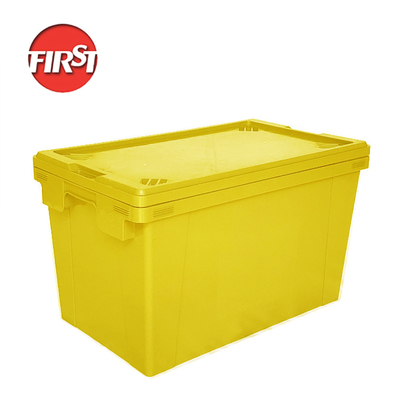 comprar Cajas de leche de plástico plegables y apilables Cajas móviles reutilizables con tapa de inyección Fabricación en línea