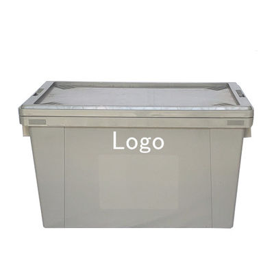 comprar Cajas móviles de plástico apilables y instables Contenedor de tapa unido Fabricante Fabricación en línea