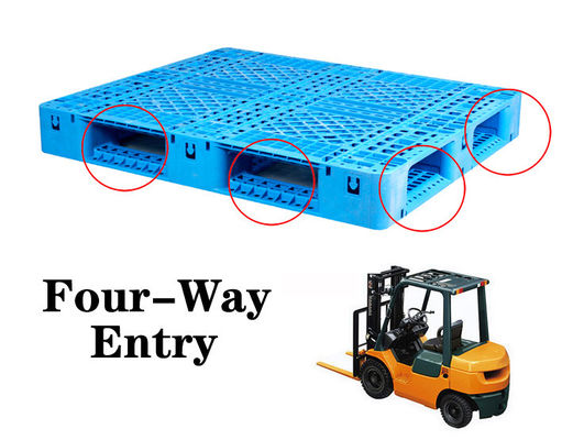 comprar PP Stackable Warehouse heavy duty plastic pallet Four Way Forklift Entry Sustainability Fabricación en línea