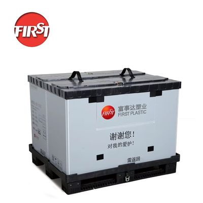 comprar Caja de paletas plegable de 1200*1000 mm Fabricante Embalaje de transporte retornable Caja de paletas plegable Fabricación en línea