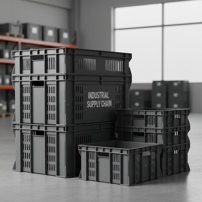 comprar Opciones de personalización de tamaño Cajas de plástico industriales que ofrecen alta resistencia al impacto y resistencia a las intemperie Diseñadas para cadenas de suministro industriales Fabricación en línea