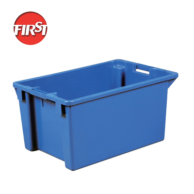 600x400x300mm Volumen de ventas Entrega de alimentos Caja de almacenamiento de plástico Cajas de plástico de carga logística