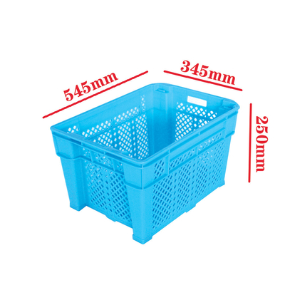 Caja de plástico para frutas, verduras y productos acuáticos