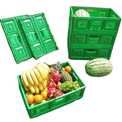 Embalaje de vegetales de PP Cajas móviles de plástico Contenedores Cajas apilables Cajas plegables