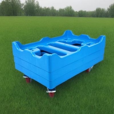 Diseño ligero con tapa adjunta, caja instable, plataforma de plástico Dolly
